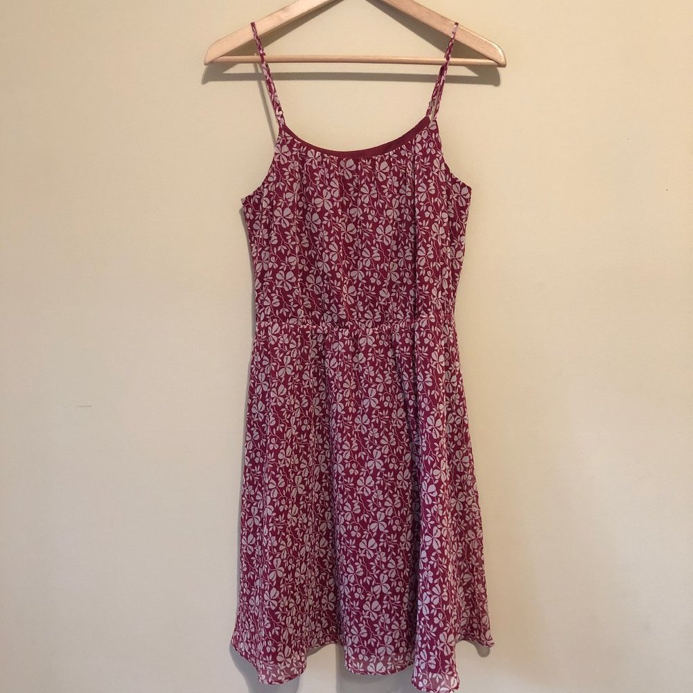 Loft Summer Fit and Flare Dress (S)